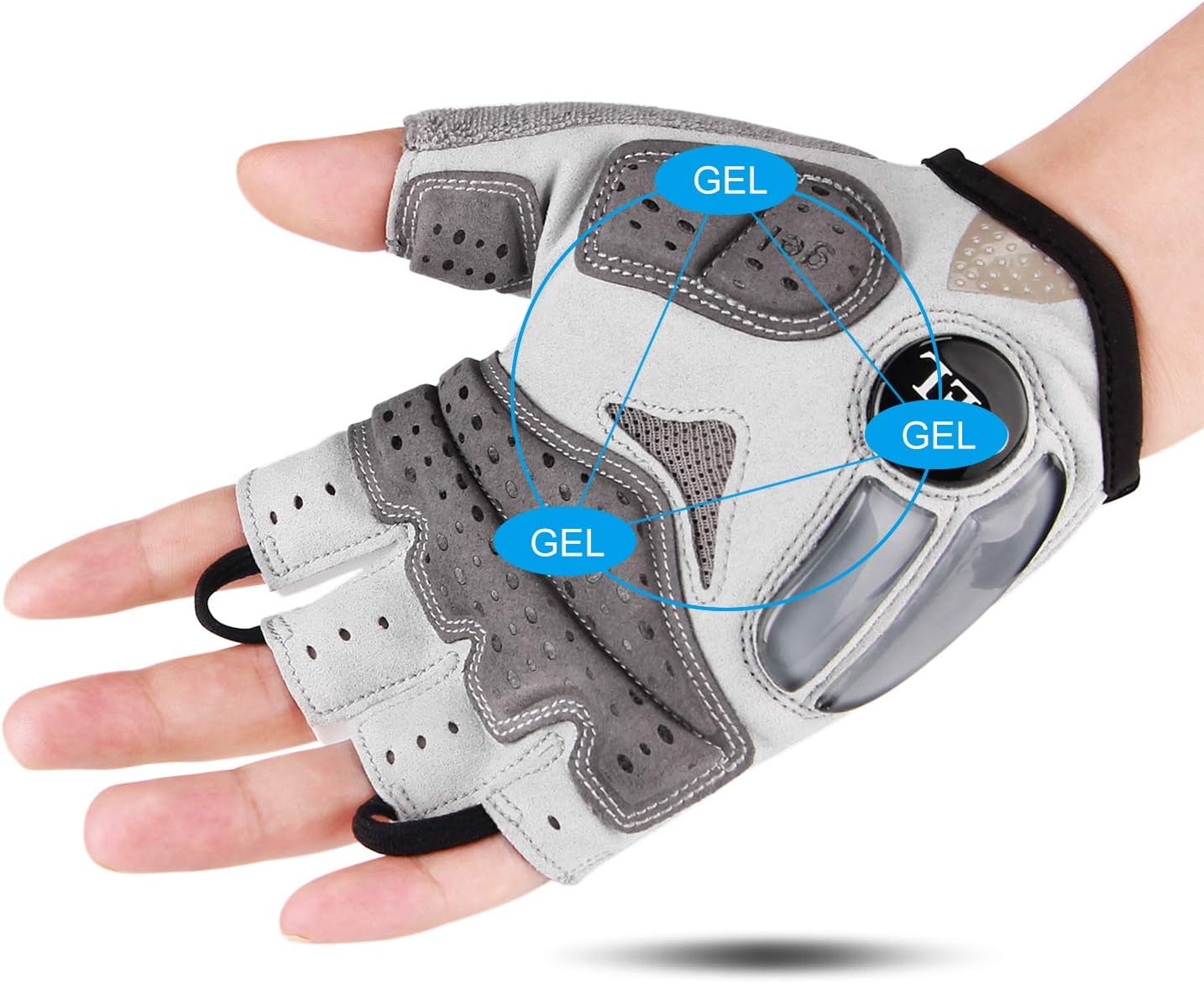 Gel Padded Half Finger Cycling Gloves – Breathable Anti-Slip