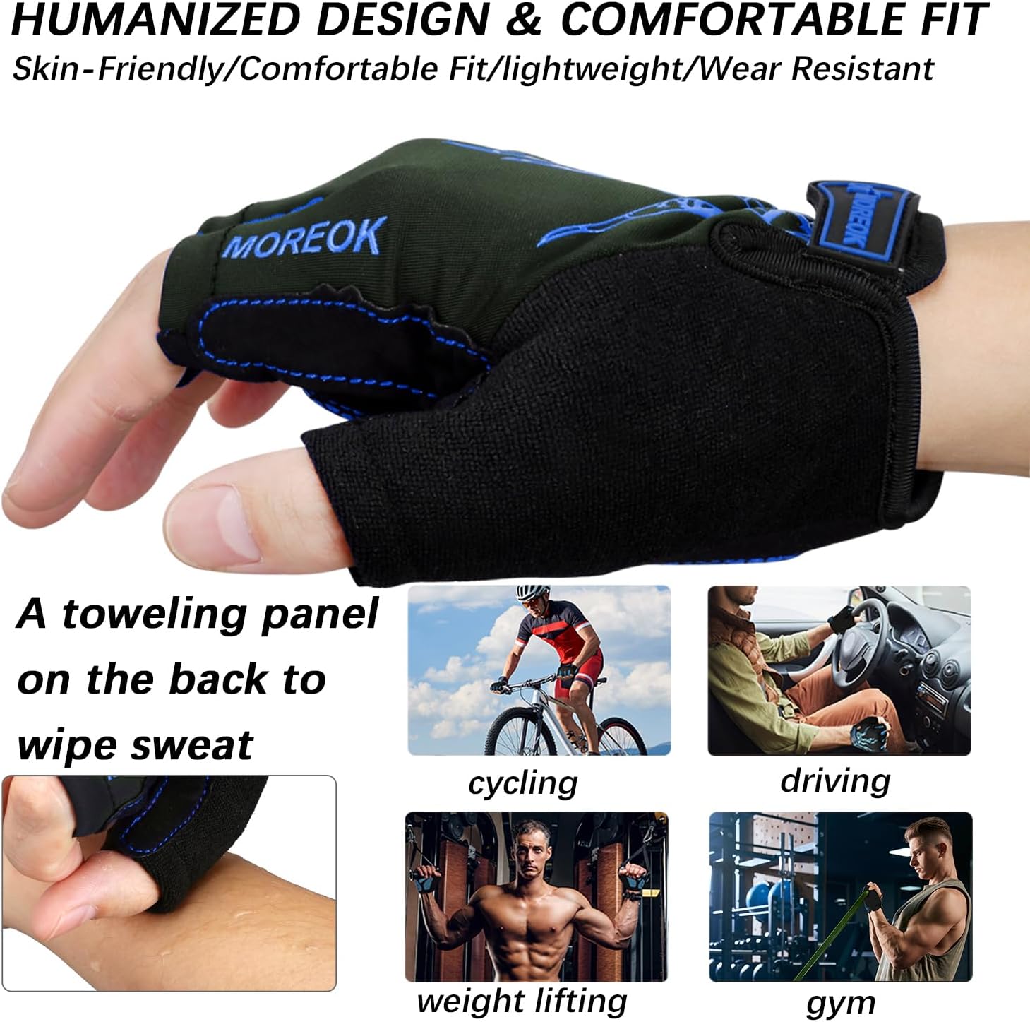 Half Finger Cycling Gloves with 5 mm Gel Padding