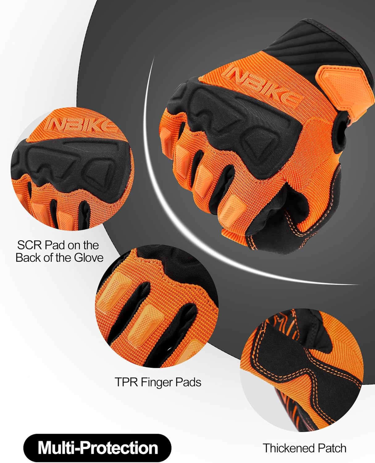 Men’s Mountain Bike Gloves With Knuckle Protection