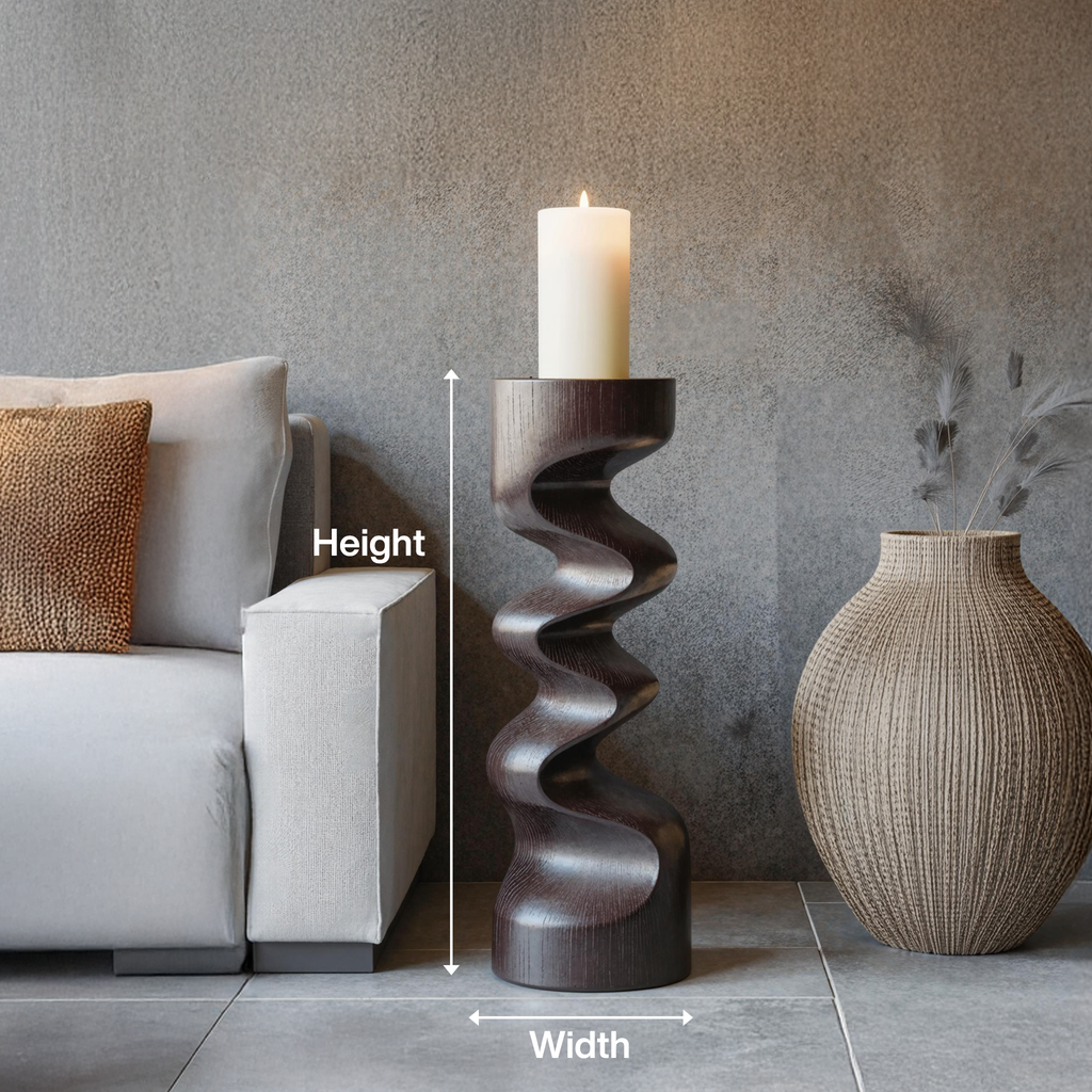Rustic Wooden Abstract Decor For Living Room Display