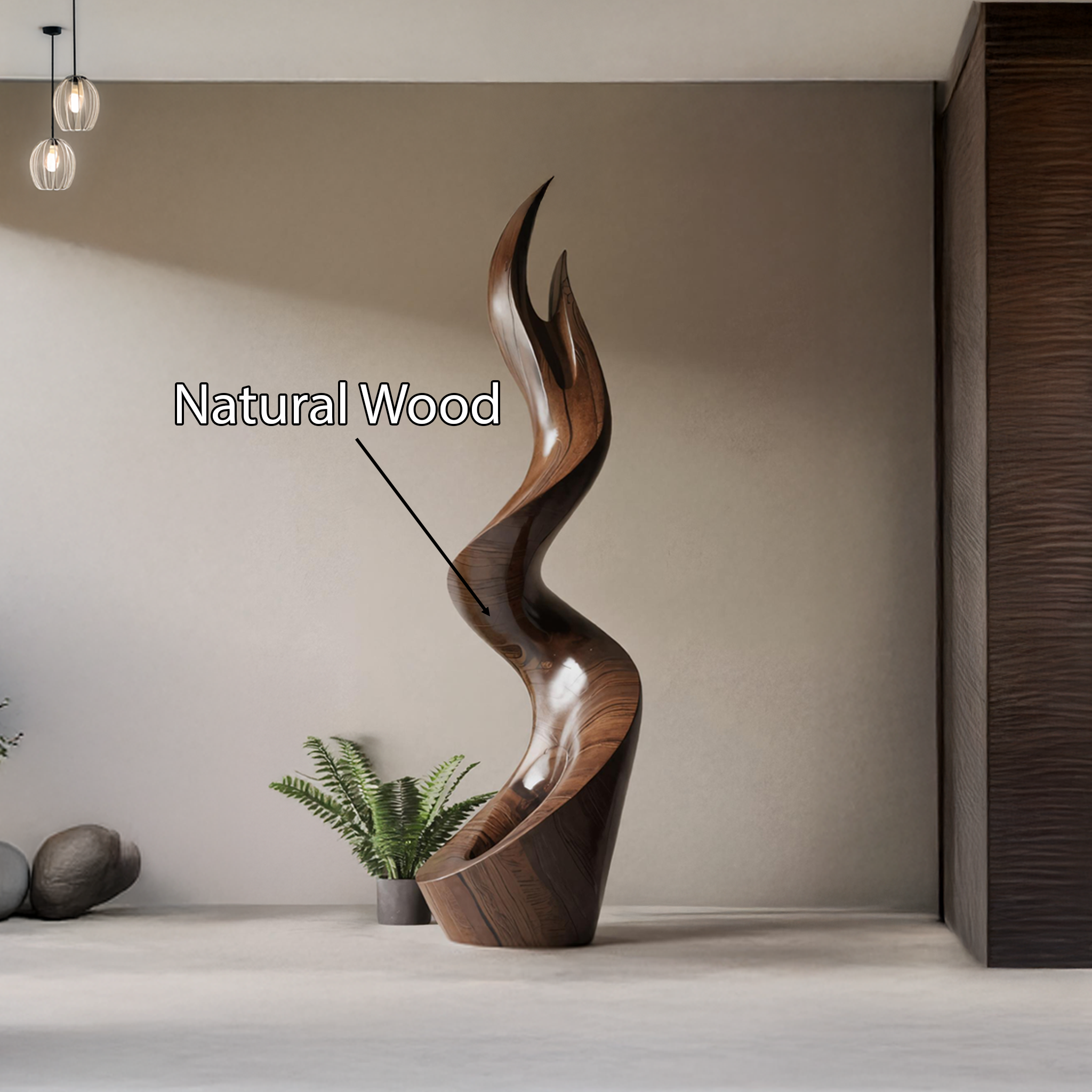 Mid Century Abstract Sculpture For Furniture Wall Art
