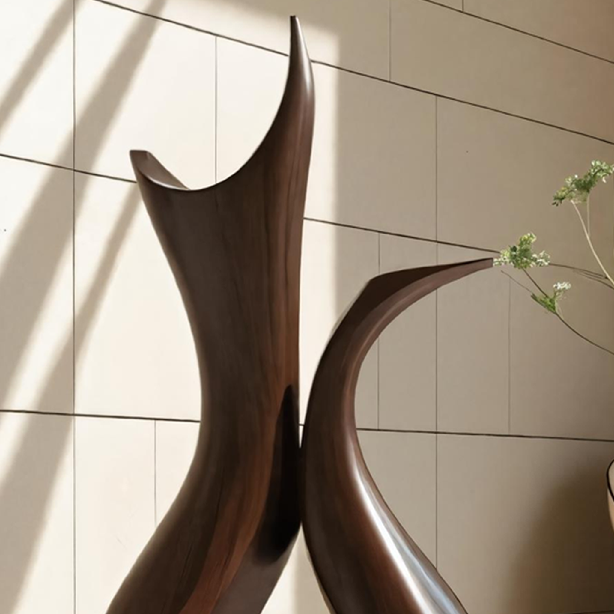Farmhouse Abstract Sculpture For Furniture Rustic Decor