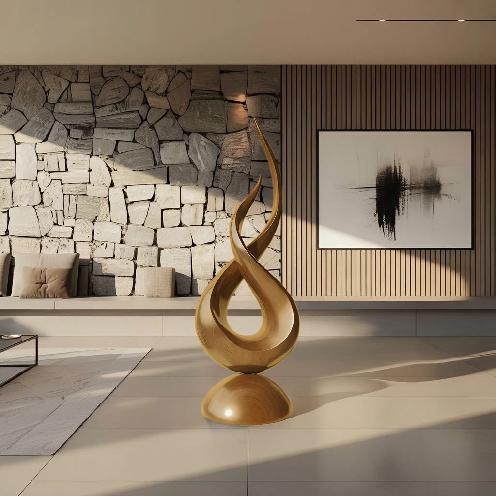 Farmhouse Abstract Sculpture For Garden Outdoor Accent